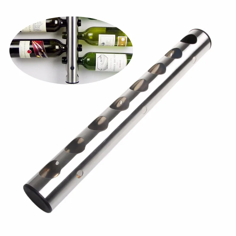 Wine Headlines 8 Holes Wall Bar Grape Bottle Display Stand Rack Storage