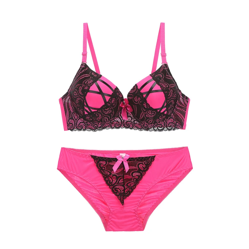 Женский комплект нижнего белья из бюстгальтера пуш ап и пены|matching bras|bra underwear