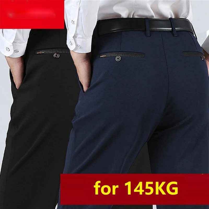 Плюс большой размер 8XL 9XL мужской костюм брюки прямые флисовые теплые 10XL толстые