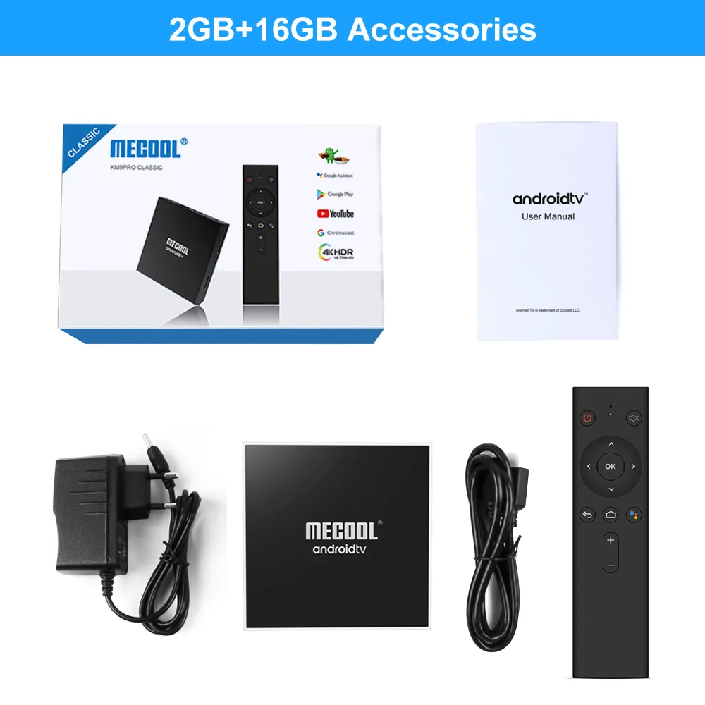  MECOOL KM9 Pro Google Certified Androidtv Android 9.0 TV Box 4GB 32GB Amlogic S905X2 4K Dual Wifi S