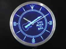 nc0368 Guitar Let Rock n Roll Bar Beer Neon Sign LED font b Wall b font