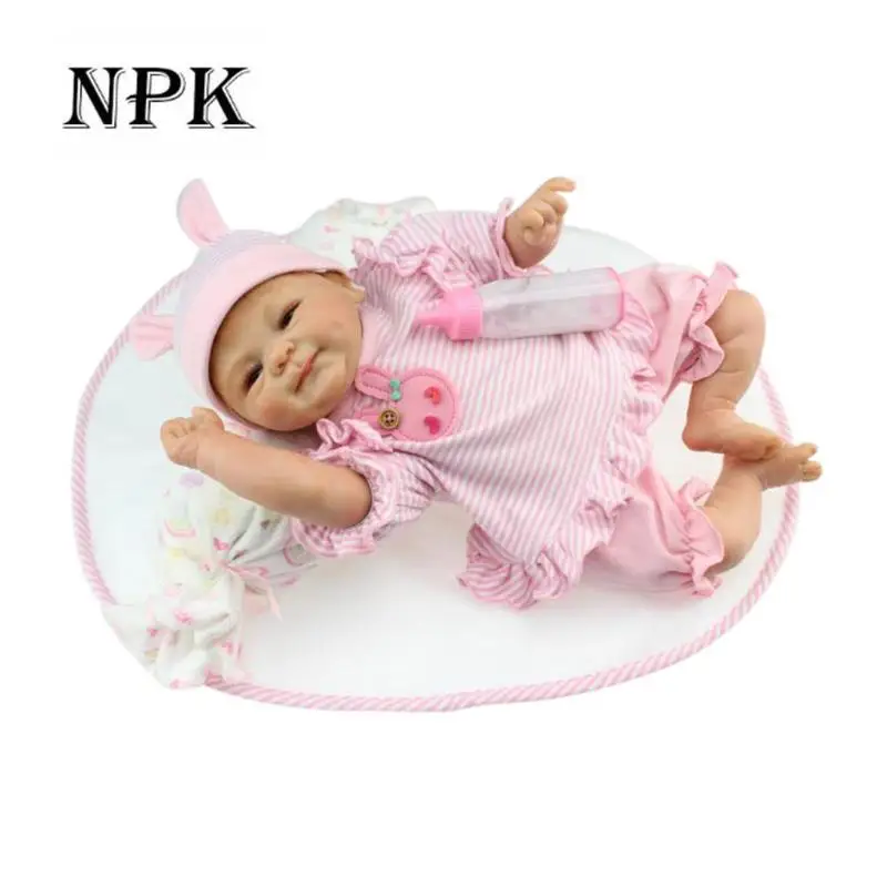 

NPK Baby toys Fashion lifelike reborn baby Doll Simulation Bebe Reborn Baby Emulated Silicone Doll Baby Kids Playmate Gift Toys