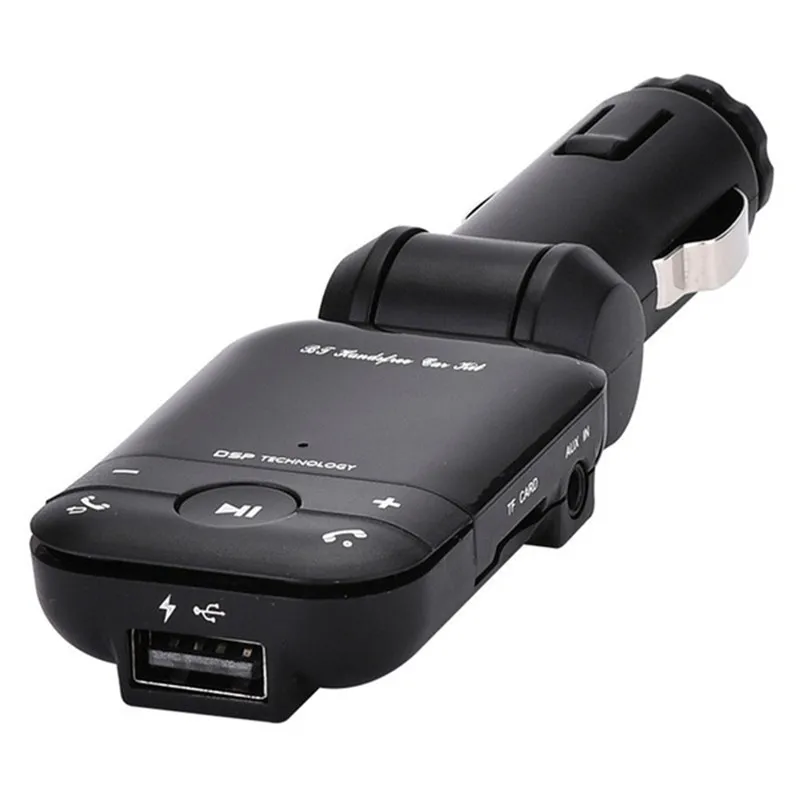 Wireless Hands Free Kit MP3 Music Player Car Bluetooth FM Transmitter Support TF Card Portable USB Charger FM Modulator #264338