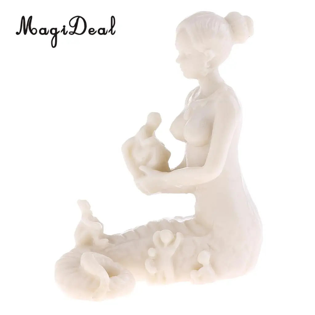 MagiDeal 1Pc Resin Chinese Nv Wa Figure Statue Figurine Model Miniature for Sand Table Games Garden Home Room Decor Gift