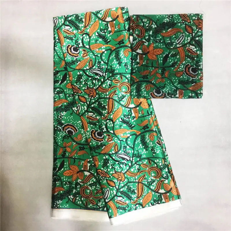 Высококачественный Анкара Африканский воск печать шелковой ткани с шифоновым шарфом соответствующие цветочный принт шелковая ткань с кружевом