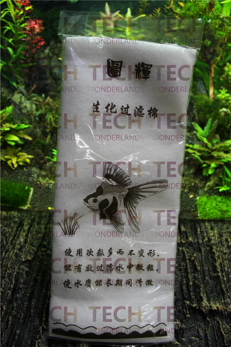 

High Quality Aquarium FishTank Biochemical Cotton Fiber Filter Sponge White New Free Shipping
