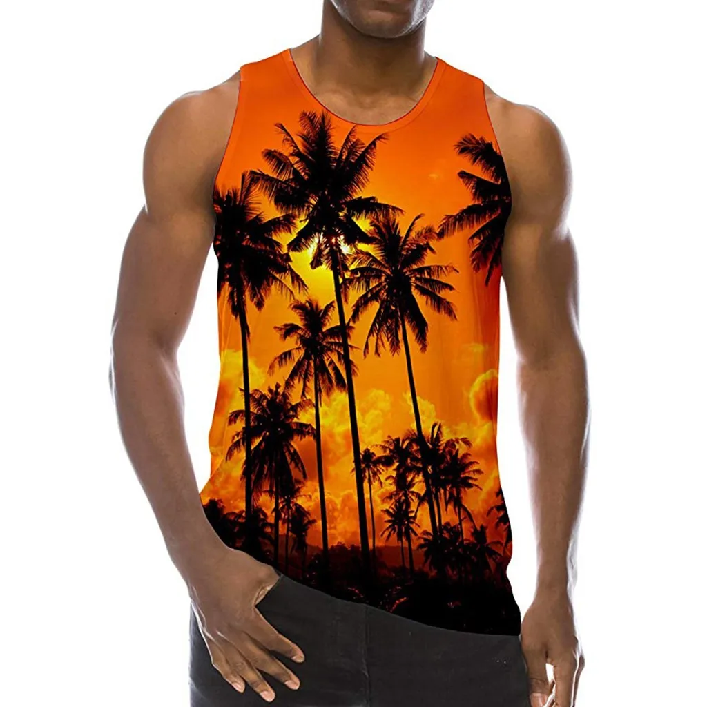 

Men's tank top ropa hombre Summer 3D printed Vest bodybuilding Fashion Comfort tanktop debardeur homme 2019 singlet tank top men