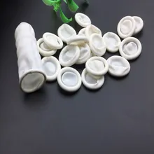 5 шт. одноразовые антистатический резиновый латексные напальчники для тату-дизайн ногтей белые мини защитные перчатки покрытие инструменты аксессуары