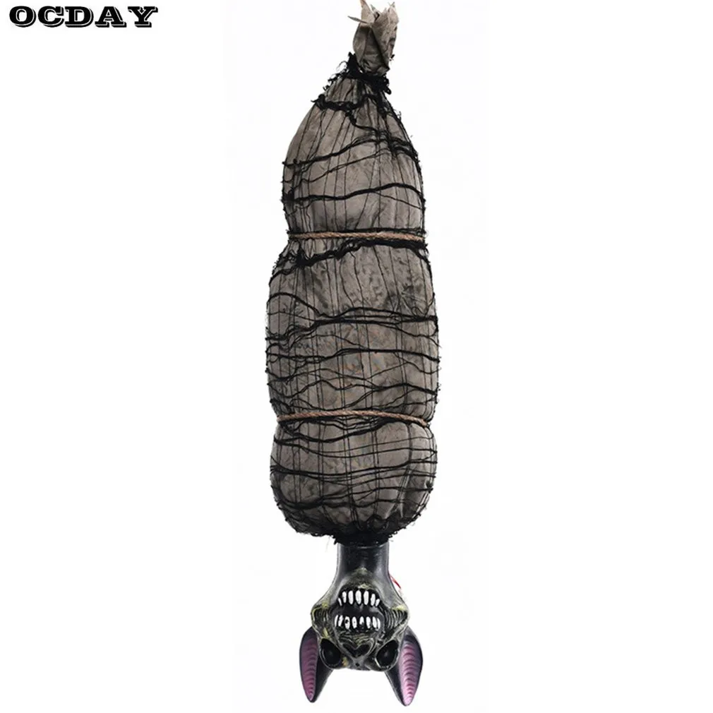 

Halloween Horror Props Skull Kito Hanging Ghost Haunted House Supply Stage Hanging Decorations Luminous Electric Props Joke Toy