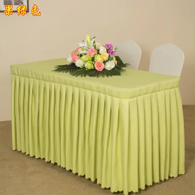 Conference room tablecloths, table sets, hotel training office exhibition activities rectangular dresses, table skirts, sign in