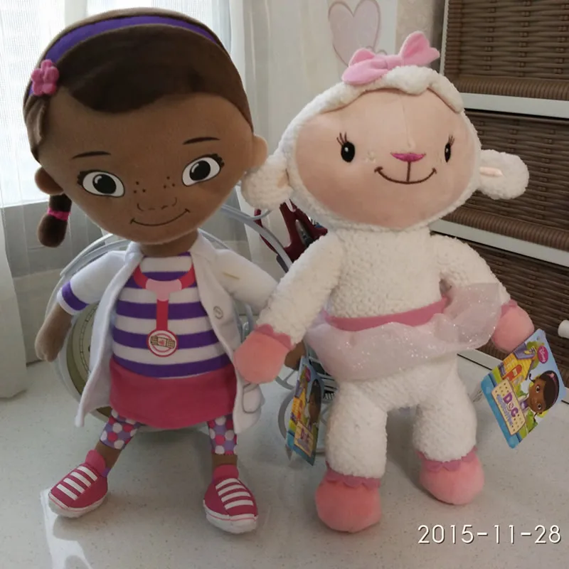 1 комплект, оригинальные плюшевые мягкие игрушки Doc McStuffins, Dottie girl and McStuffin Lambie sheep, плюшевые игрушки для детей и детей в подарок