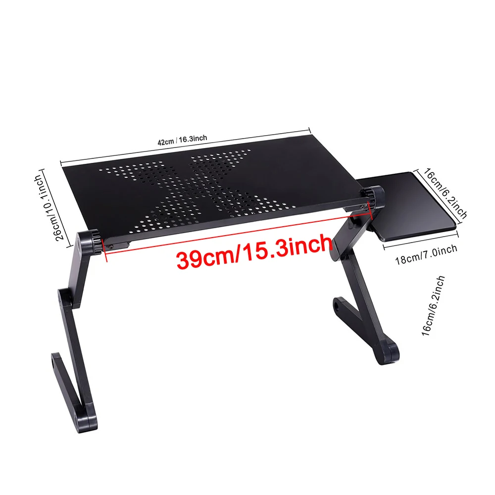  Multi Functional Ergonomic Foldable Laptop Stand Come With USB Fan and Mouse Pad Portable Laptop Me