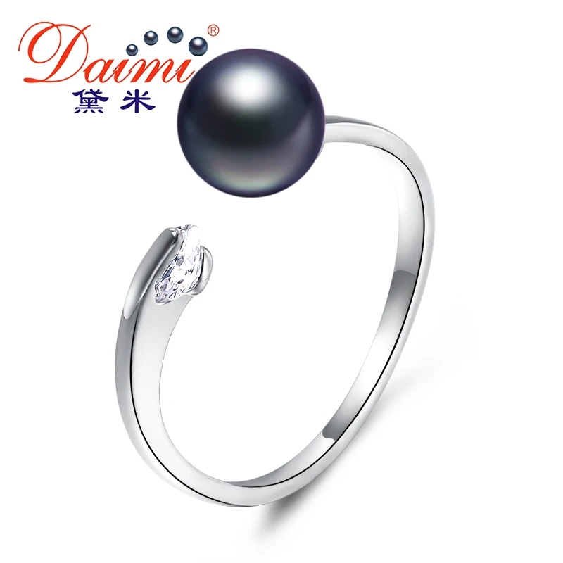 

DAIMI Rings for Women Freshwater Pearl Ring Engagement Ring Pearl Women Jewelry