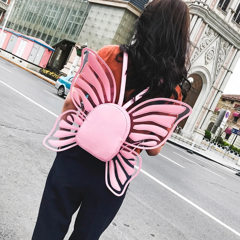 

Women Backpack Angel Wings Backpack For Girls