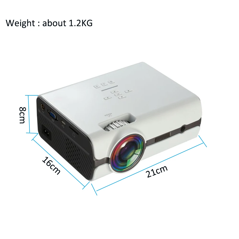 Smartldea 2018 U45 best Портативный светодио дный проектор HD USB HDMI ТВ ЖК дисплей cinema мини