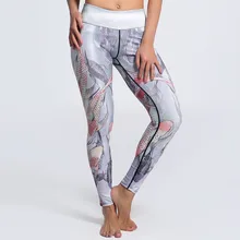 Для женщин гибкие кои ColorfulCarp принт Плотные брюки тренировки Тренажерный зал Бег Йога Спорт Фитнес тренировки Леггинсы дропшиппинг