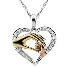 2020 Cubic Zirconia Mom Necklace Baby Heart Pendant Daughter Son Child Family Love Jewelry Friends Birthday Mother Days Gift Box 2020 Cubic Zirconia Mom Necklace Baby Heart Pendant Daughter Son Child Family Love Jewelry Friends Birthday Mother Days Gift Box