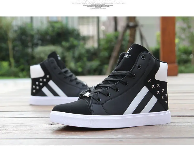 alta superior sapatos esportivos respirável hip hop