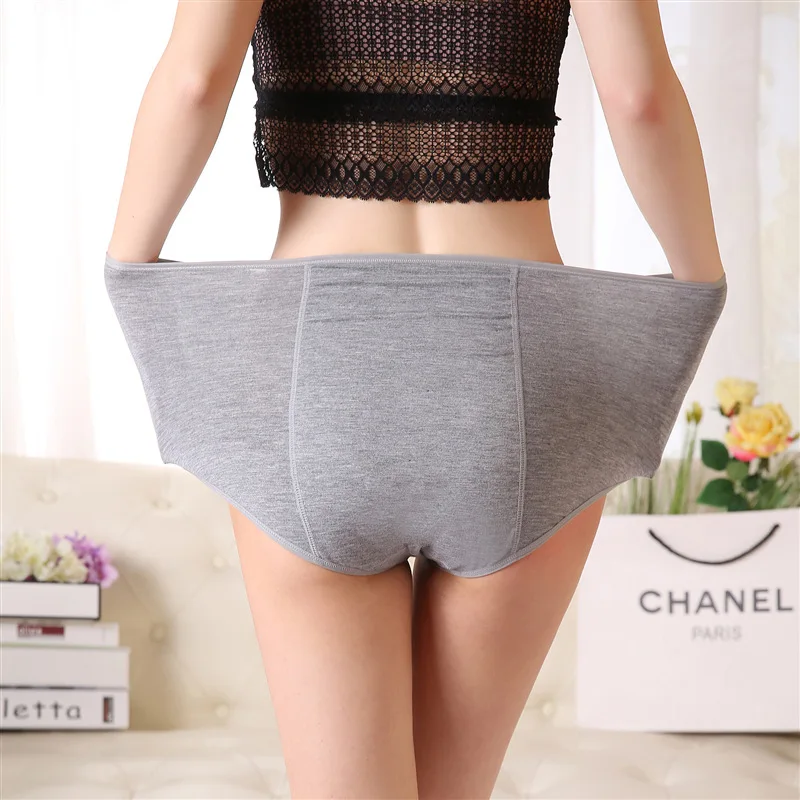 menstrual period panties women leak proof physiological women briefs cotton female underwear plus size womens under wear panties (15)