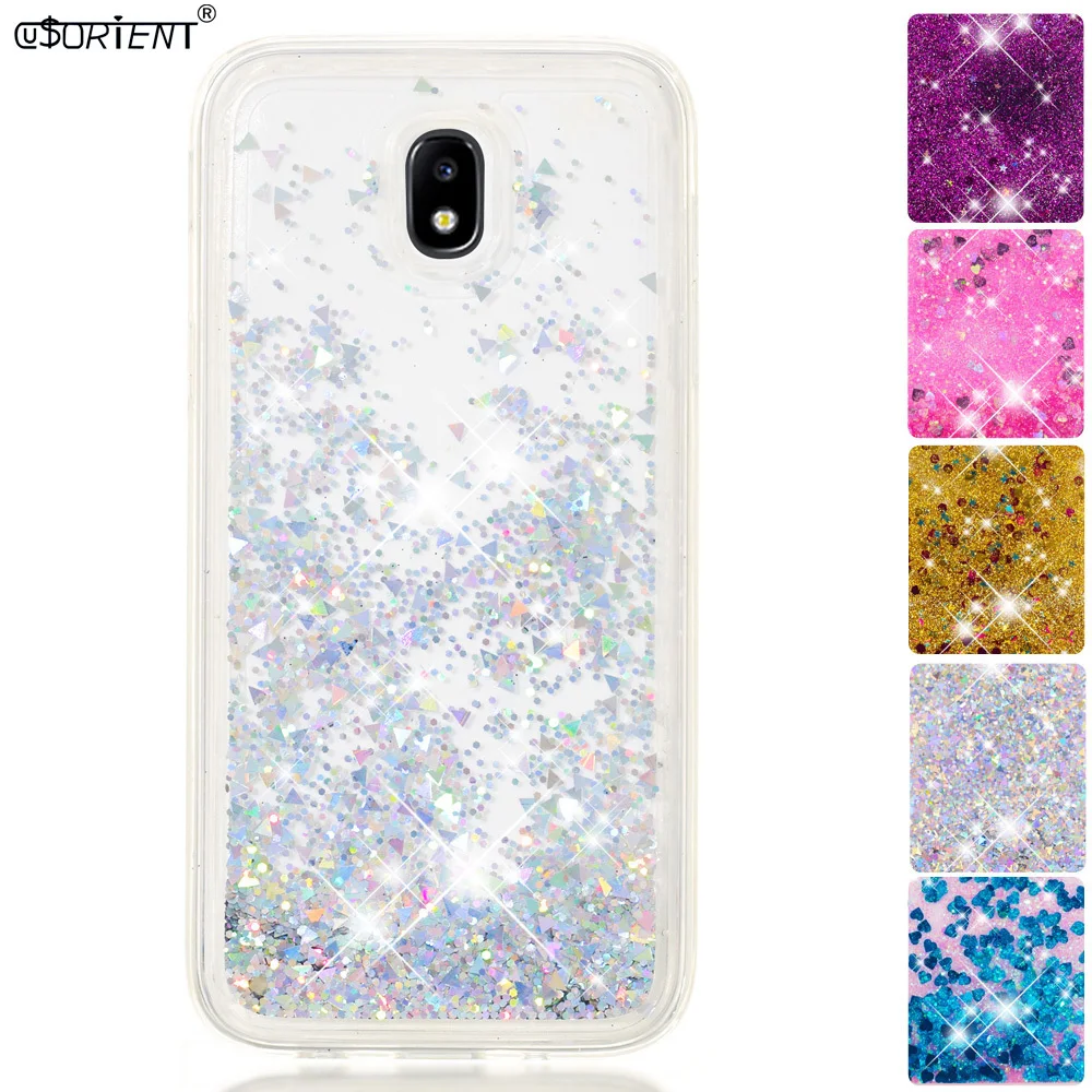 

For Samsung Galaxy J7 Pro 2017 Bling Glitter Stars Dynamic Liquid Quicksand TPU Cover Phone Case SM-J730F/DS SM-J730FM/DS Funda