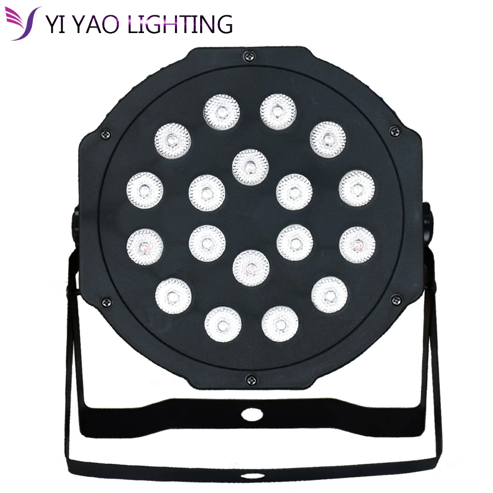 

HOT high quanlity 18X3W MINI PAR Can Slim Par Light LED Flat Par64 RGB 3IN1 Tri