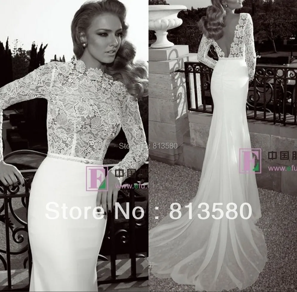 New Arrival Wedding Dresses Designer 2016 Top Lace Open Backless New Arrival Wedding Dresses Designer 2016 Top Lace Open Backless High Quality Court Train Chiffon Bottom In From Weddings Events On