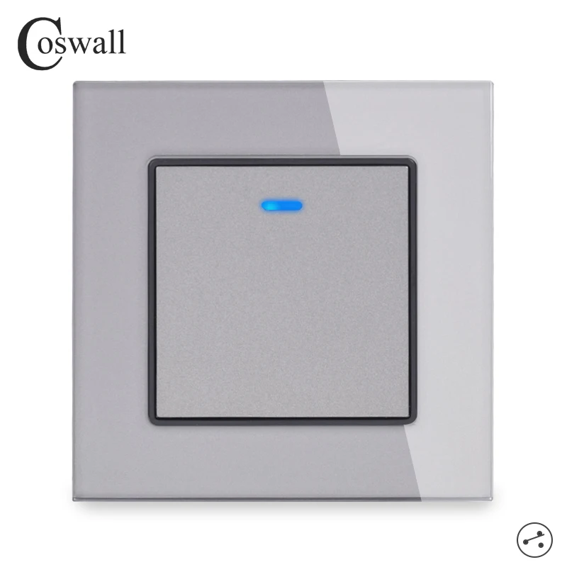 Переключатель света Coswall настенный переключатель из хрустального стекла 1