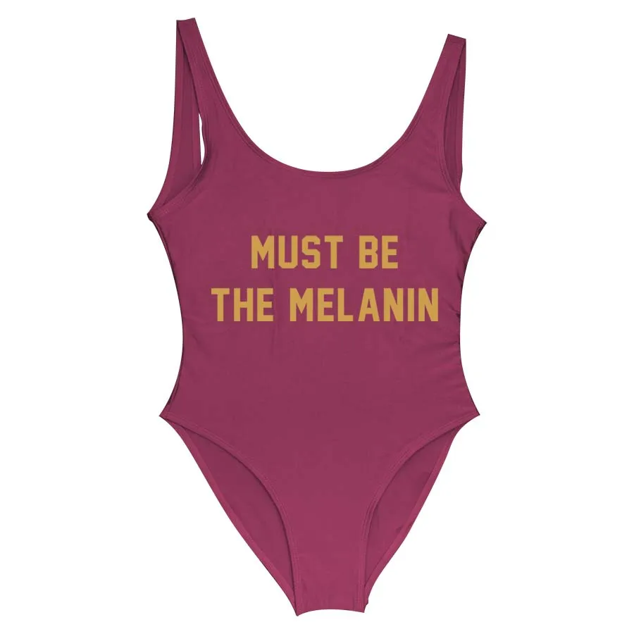 Женский купальный костюм Must Be The Melanin с подкладкой бикини большого размера