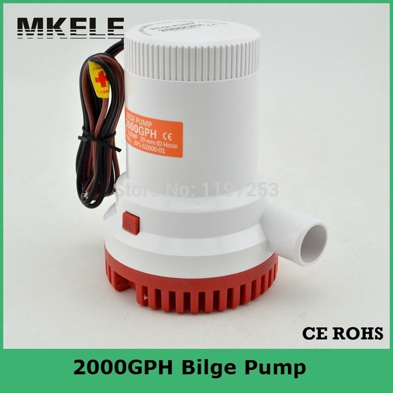 Погружной водяной насос 12 В 2000 Гал/ч 24 В|bilge water pump|water pump 24vwater |