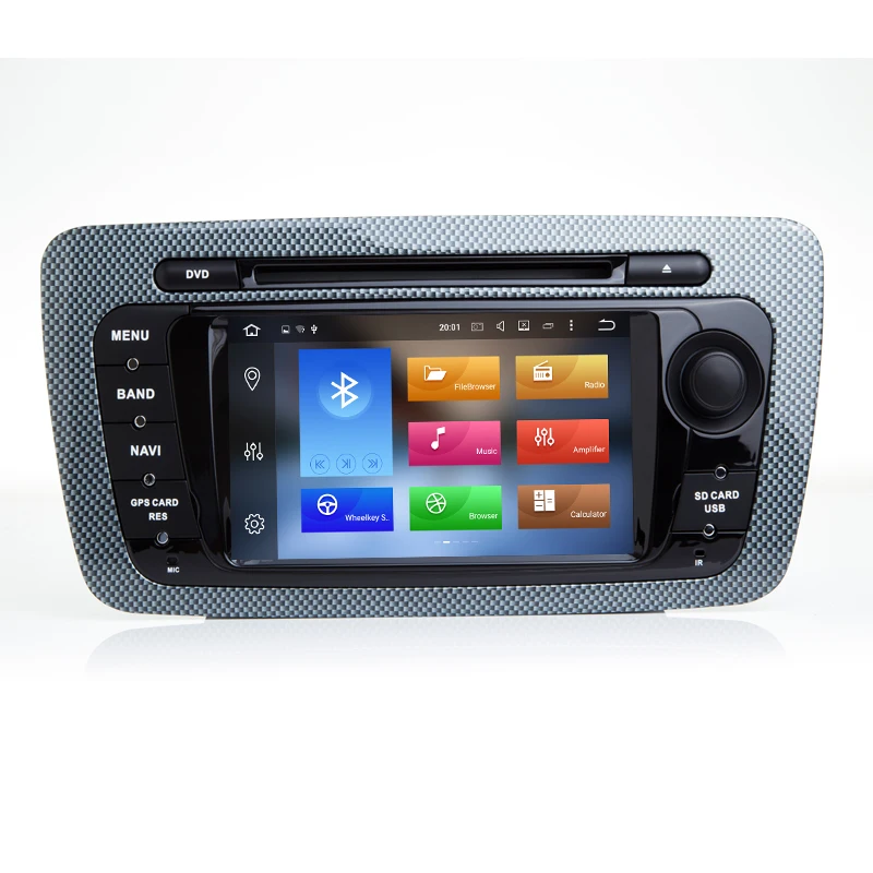 Top DSP Android 9.0 CAR DVD GPS Player Bluetooth Car Sat Nav Stereo Radio Navigation 2 Din GPS Head Unit For SEAT IBIZA 2009-2013 1