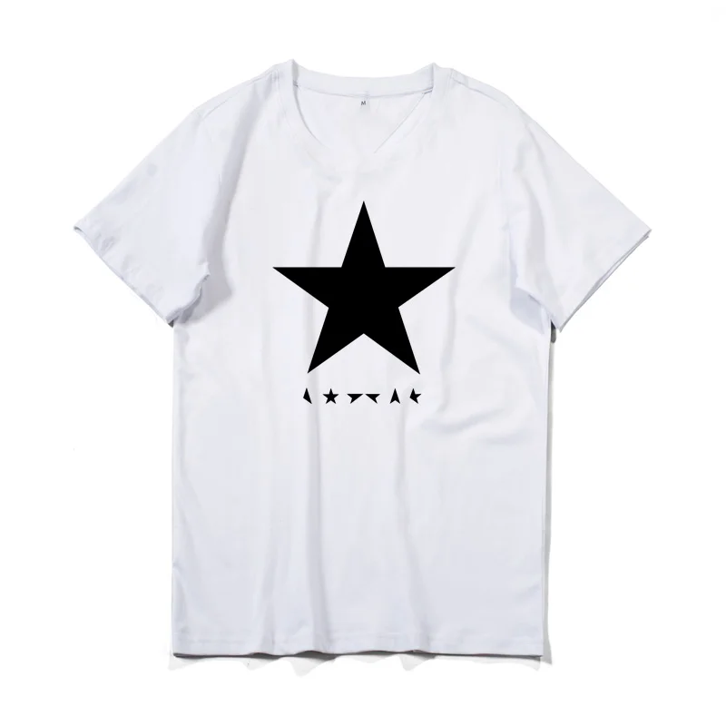 

Geometric Men's Cotton T-shirt Star Pattern Printed Casual Fashion Short Sleeve Camiseta O-neck elastic Male Brand