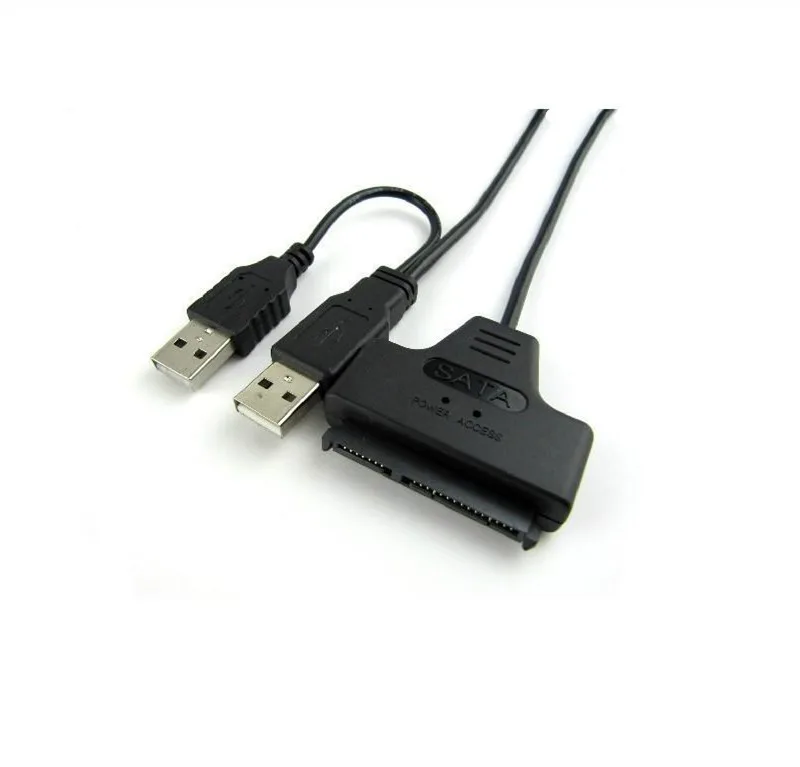 SATA 7+ 15 22 Pin к USB 2,0 кабель-адаптер для 2,5 HDD жесткий диск для ноутбука