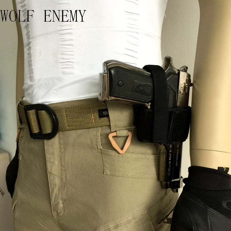 WOLF ENEMY Quick Easy Fast Belt Gun Pouch Holster Concealed Carry