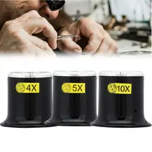 4X 5X 10X сапфир увеличительное зеркало пластиковый объектив баррель лупа Ремонт лупа часы инструмент для обслуживания часов инструмент для ремонта часов