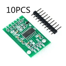10 шт. SAMIORE Робот мини HX711 взвешивания Сенсор двухканальный 24 бит точность A/D Модуль Давление Сенсор микроконтроллер