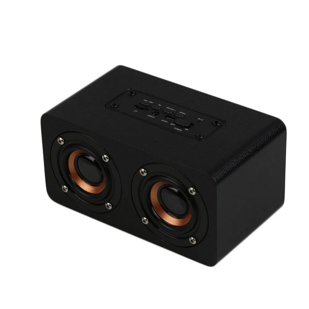 

2017 Portable Outdoor Wooden Wireless Bluetooth Speakers 4.1 Subwoofer Support FM Radio Entertainment Support TF card