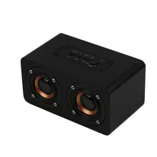 2017 Portable Outdoor Wooden Wireless Bluetooth Speakers 4.1 Subwoofer Support FM Radio Entertainment Support TF card