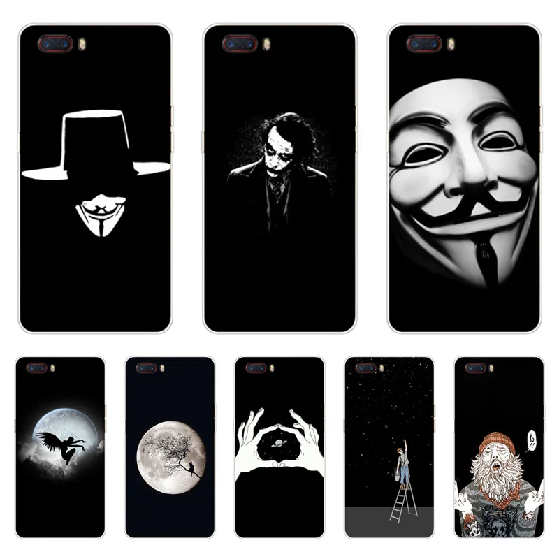 

zte nubia m2 Case,Silicon Black graffiti Painting Soft TPU Back Cover for zte nubia m2 5.5" Protect Phone cases shell