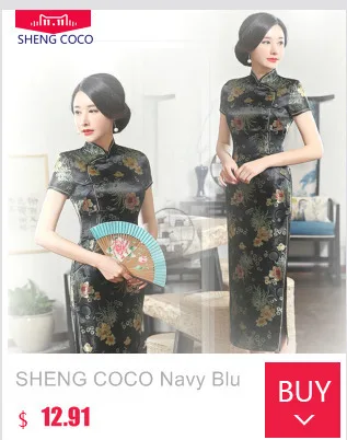 Женский Qi Pao вышивка золотой нитью длинное платье Qipao Производительность T платформы Вечеринка Отличное элегантное Чонсам с изображением