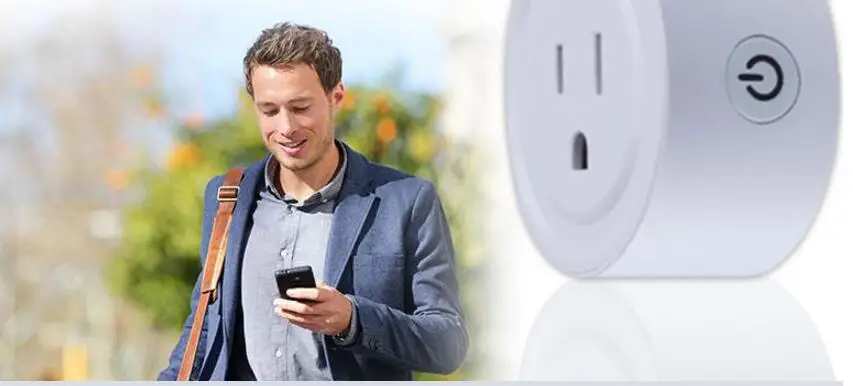 

50pcs/lot WF Mini Smart Wifi Socket US Plug Remote Control Power Strip Timing Switch for Smart Home Automation Electronic System
