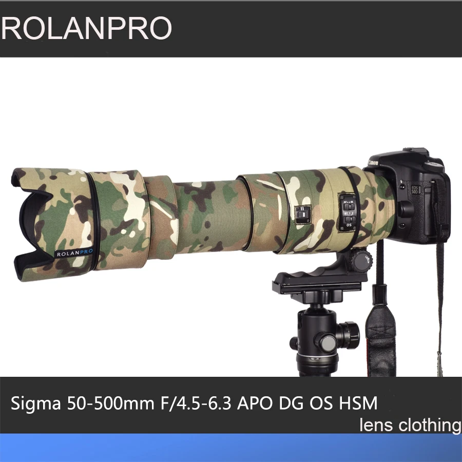 Женский камуфляжный чехол от дождя для Sigma APO 50 500 мм F/4 5 6 3 DG OS линза HSM защитный