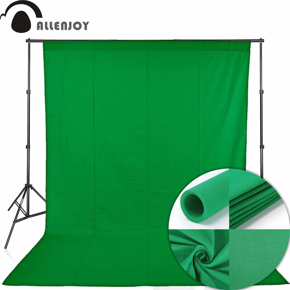 melhor Allenjoy tela Verde Chromakey fotografia de retrato de chaveamento de fundo não tecido pano de fundo Profissional para Estúdio de Fotografia