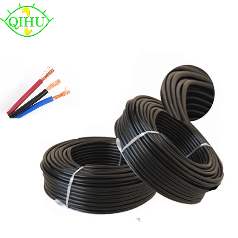

waterproof electrical cable 3pin extend PVC led wire for floodlights underground lamps outdoor 5/10Meter