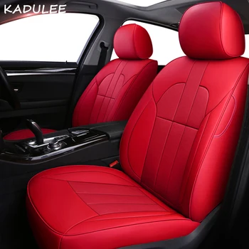 

KADULEE leather car seat cover for Ford Kuga EDGE Explorer Mustang Ranger focus Mondeo Everest Automobiles Seat Covers