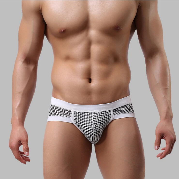 men soft check tutem Spray footprints underwear U convex modal men's briefs cotton men's underwear angle pants care Shorts men soft check tutem Spray footprints underwear U convex modal men's briefs cotton men's underwear angle pants care Shorts