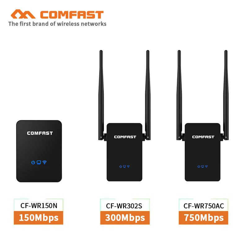 

150 -750 Mbps Wireless Wifi Repeater 802.11b/g/n/ac Mini Repetidor Wifi Signal Amplifier 2.4G+5.8G Wi fi Extender 2*5dBi Antenna