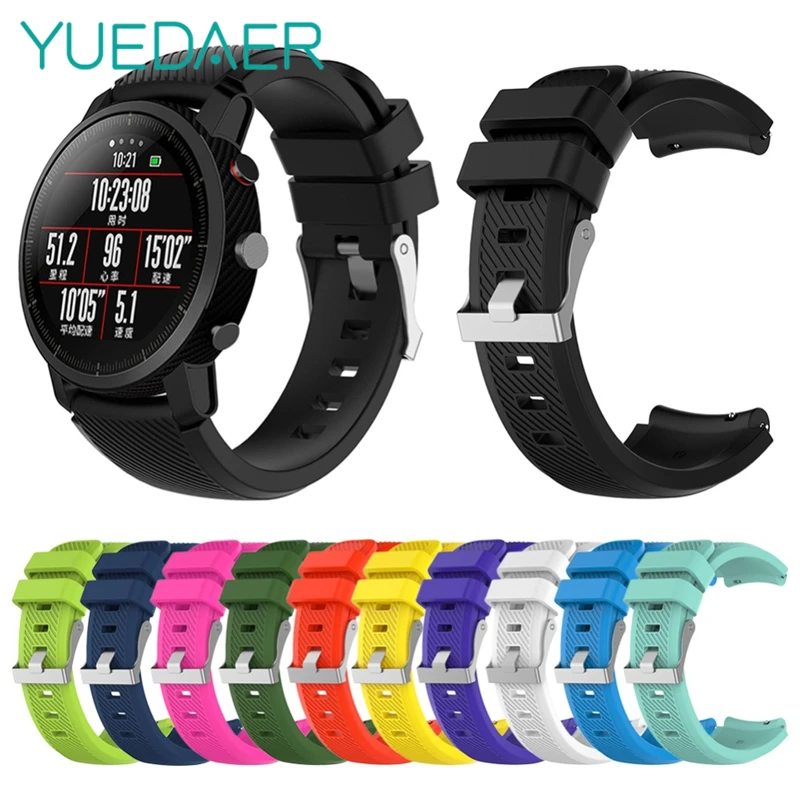 YUEDAER Twill шаблон ремешок для Huami Amazfit Stratos 2 ремешки Смарт часы замена для Xiaomi Amazfit Pace 22 мм ремешок для часов