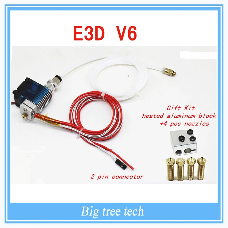 3D Printer J-head Hotend with Fan for 1.75/3.0mm 12 v 3D v6 bowden Filament Wade Extruder 0.2/0.3/0.4mm Nozzle + Volcano kit