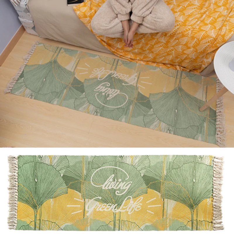 

Carpet Kitchen Dining Room Floor Cotton Nordic Style Cotton Carpet Decoration Multi Size Living Room Decorative Mat Bedroom