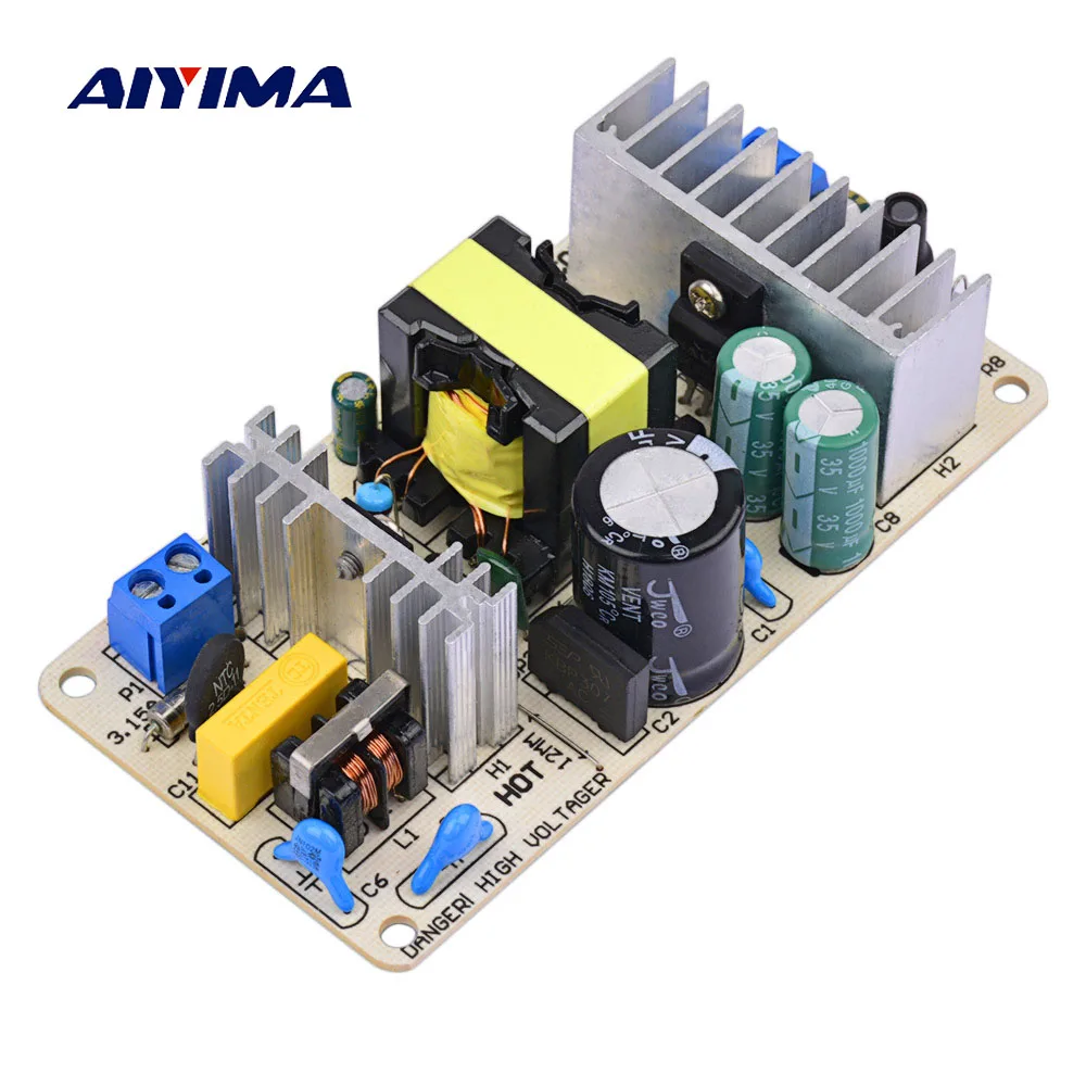 

AIYIMA New Isolate 12V 8A Switching Power Adapter AC100-240V To DC12V 100W Voltage Stabilizer Circuit Protection Universal Board